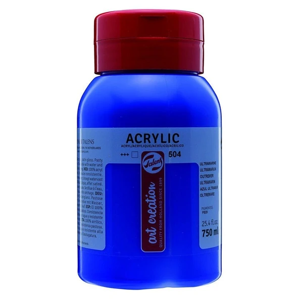 Talens Art Creation Akrilik Boya 750 ml. 504 Ultramarine ürün görseli