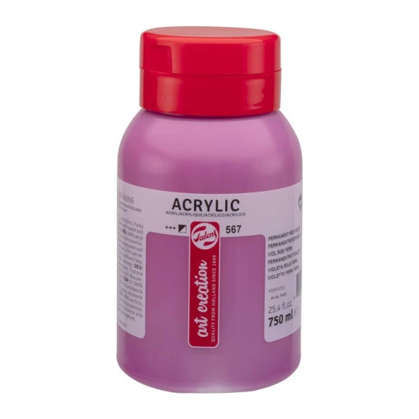 Talens Art Creation Akrilik Boya 750 ml. 567 Permanent Red Violet