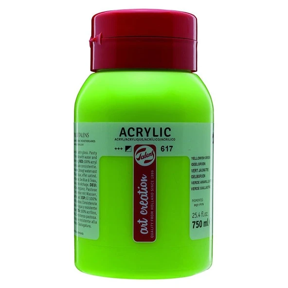 Talens Art Creation Akrilik Boya 750 ml. 617 Yellowish Green