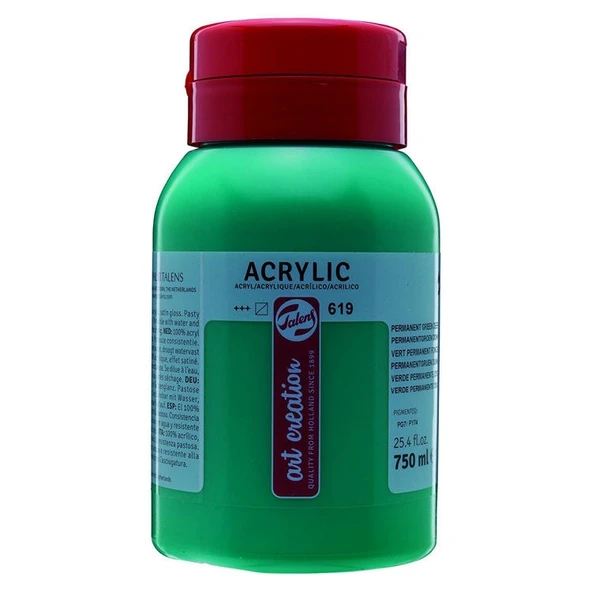 Talens Art Creation Akrilik Boya 750 ml. 619 Permanent Green Deep