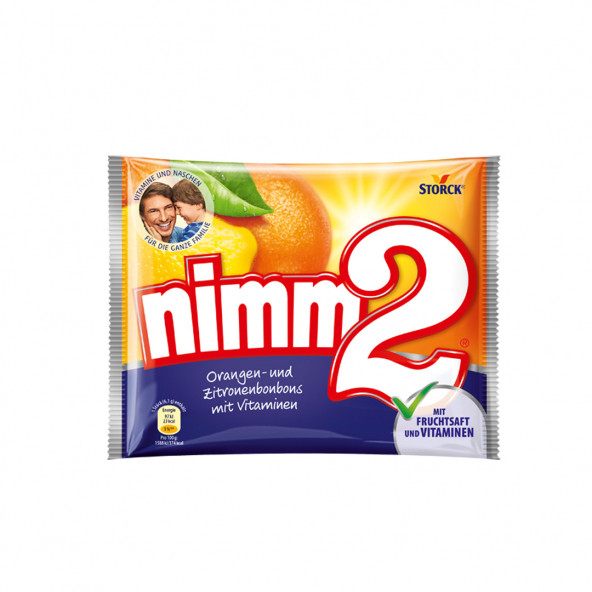 Nimm2 Portakal ve Limon - Vitamin ve Meyve Dolgulu Şekerleme 429gr