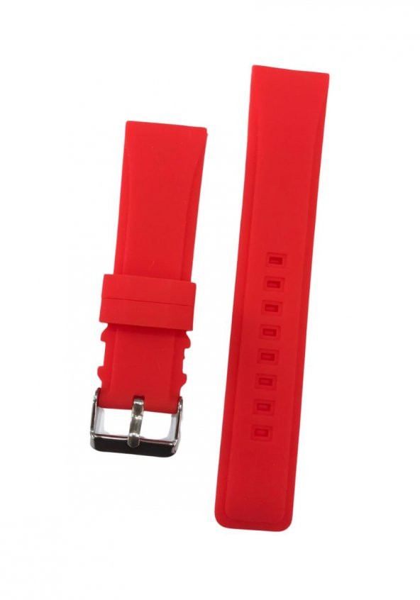 22mm Renkli Yüksek Kalite Silikon Saat Kordonu Kayışı - 5