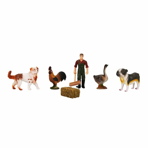 Çiftlik Hayvanları Seti Köpek Horoz ve Kazlı - 2
