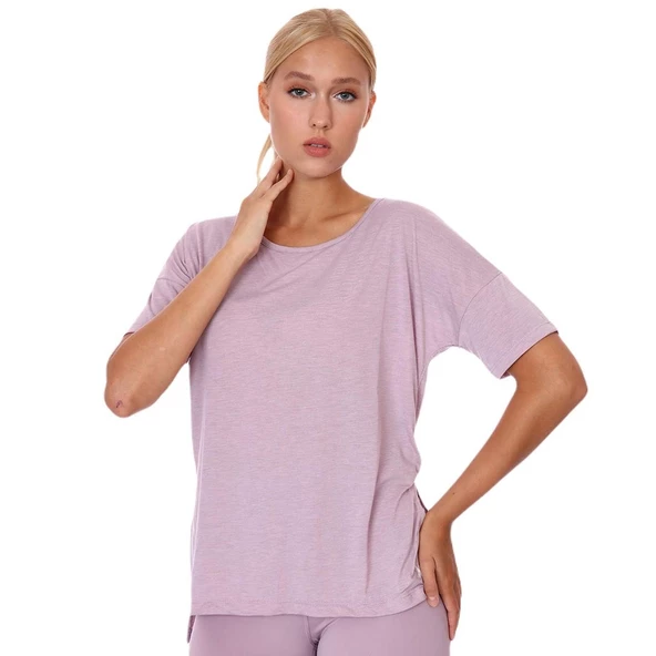 Nike CJ9326-501 Yoga Kadın Tişört