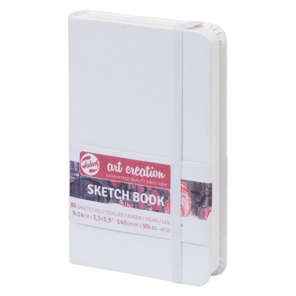 Talens Art Creation Sketchbook Sert Kapak Eskiz Defteri 140 gr 9x14 cm 80 yp BEYAZ