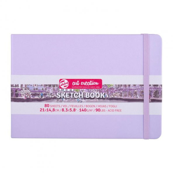 Talens Art Creation Sketchbook Sert Kapak Eskiz Defteri 140 gr 21x14,8 cm 80 yp PASTEL VIOLET