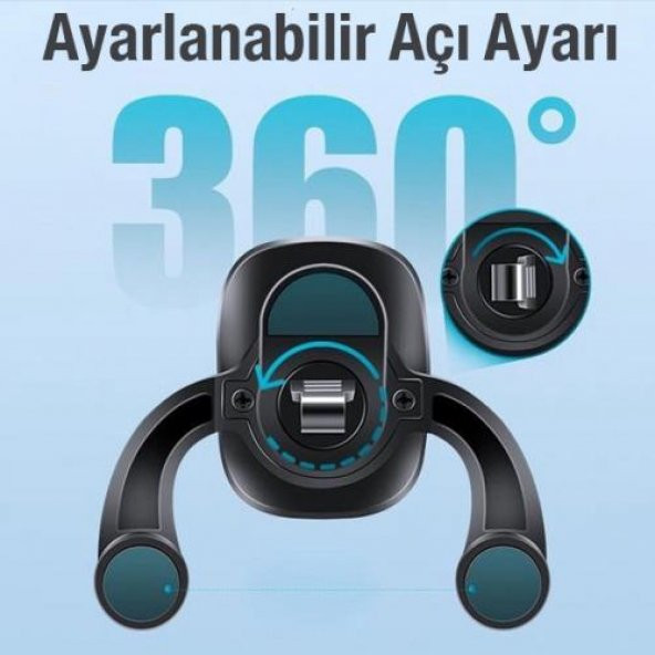 Coofbe Manyetik Mıknatıslı Havalandırma Destekli Araç İçi Telefon Tutucu 2 Adet Mıknatıslı Araç Tutucu - 4