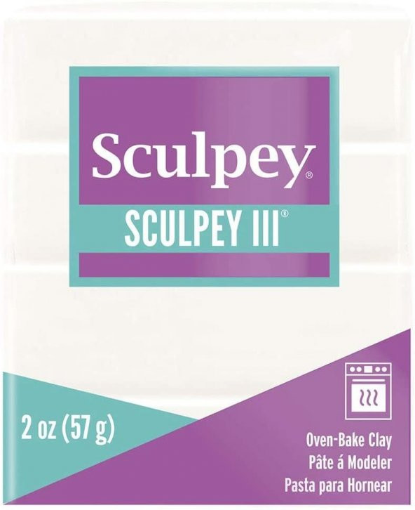 Sculpey III Polimer Kil 57 gr 001 White (Beyaz)