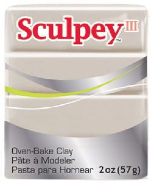 Sculpey III Polimer Kil 57 gr 1645 Elephant Gray (Fil Grisi)