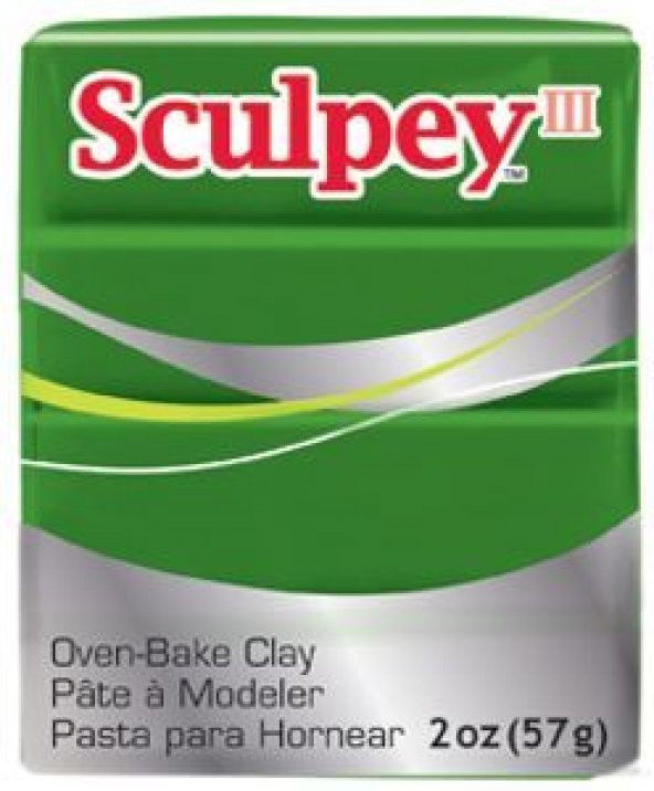 Sculpey III Polimer Kil 57 gr 322 Leaf Green (Yaprak Yeşili) ürün görseli 1