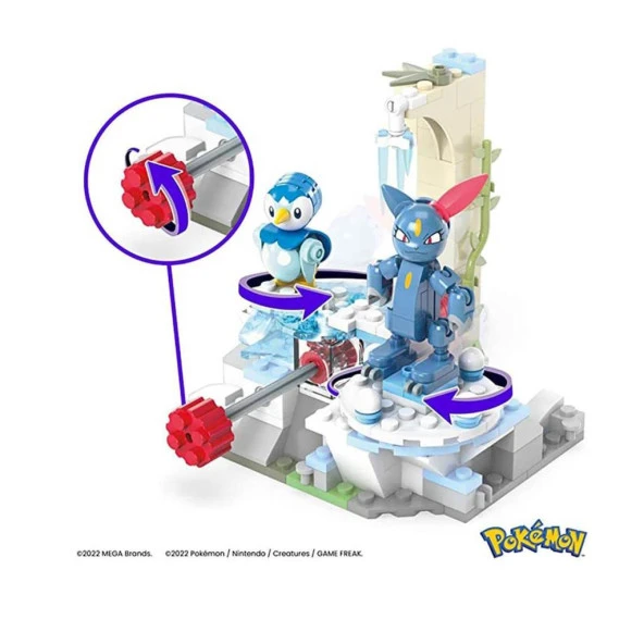 HKT20 MEGA™ Pokémon™ Piplup ve Sneasel Kış Macerası Seti 183 parça + 7 yaş - Resim 4