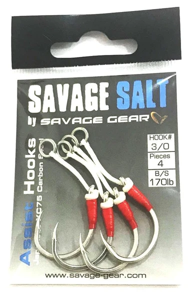 Savage gear Eyed Asist Hook  4 Adet - 12