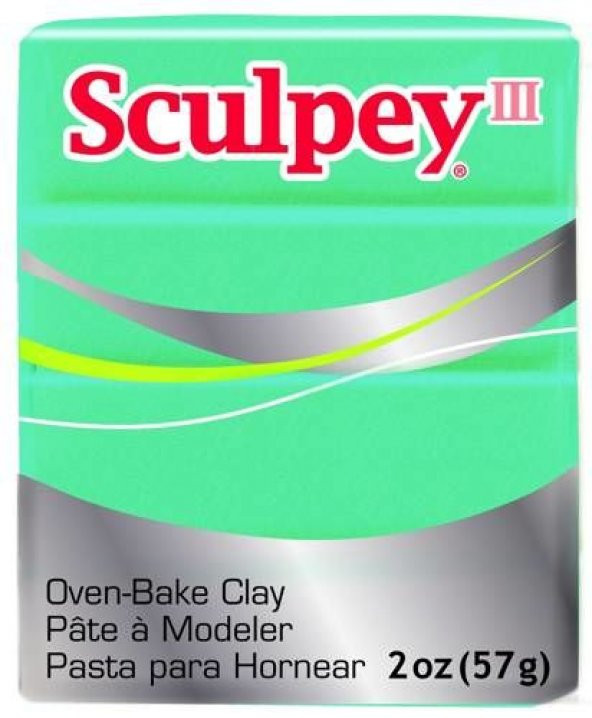 Sculpey III Polimer Kil 57 gr 538 Teal Pearl