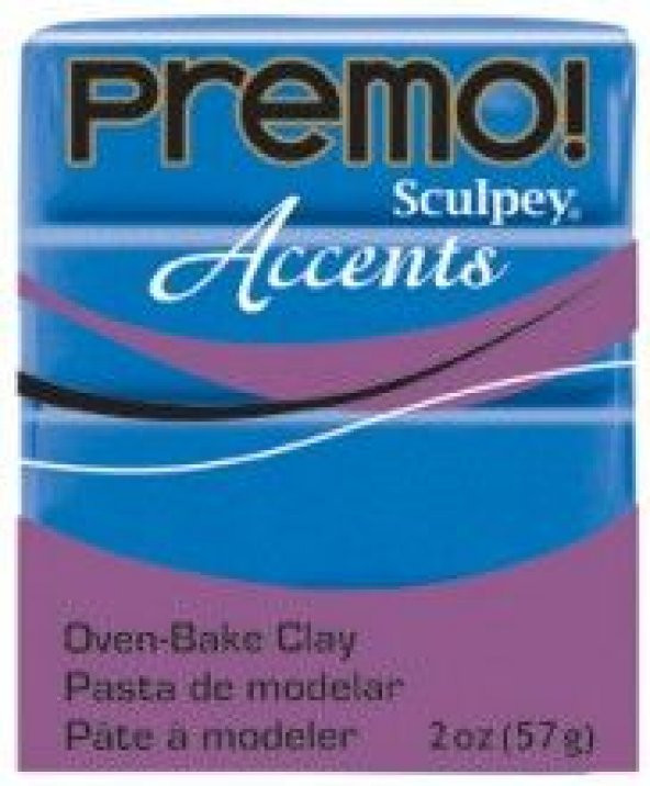 Sculpey Premo Accents Polimer Kil 57 gr 5289 Blue Pearl