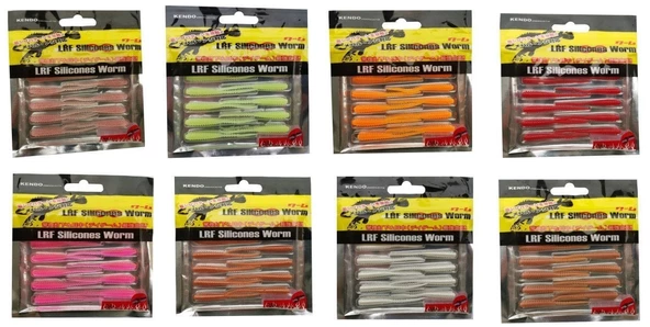 Kendo Karides Kokulu LRF Silikonu 2 ınch Sahte Balık - 8