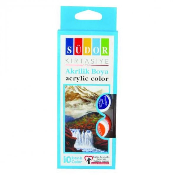 Südor Akrilik Boya 10 Renk x 15 ml Şişe