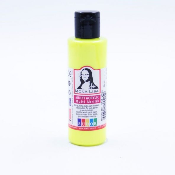 Südor Mona Lisa Multi Akrilik Boya 70 ml Fosforlu Sarı