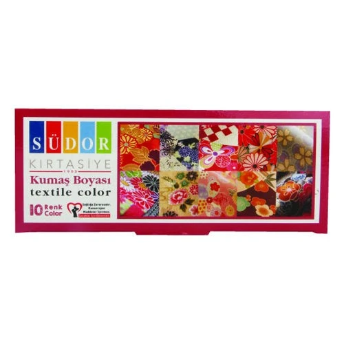 Südor Kumaş Boyası 10 Renk x 25 ml. Set