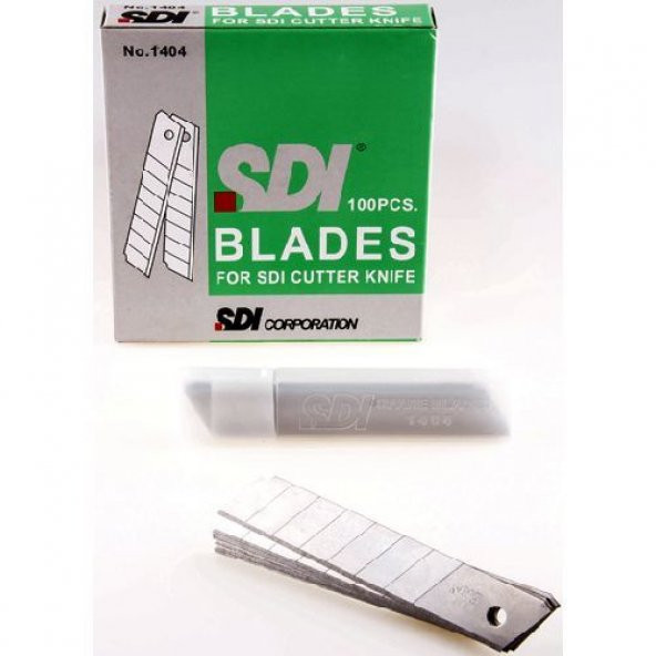 SDI Geniş Maket Bıçağı Yedeği 18 mm 100lü Paket