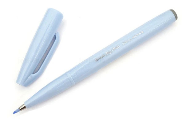 Pentel Brush Sign Pen GRAY BLUE