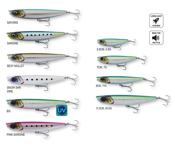Savage Gear Pop Walker 2.0 7 cm 7 gr F - 10