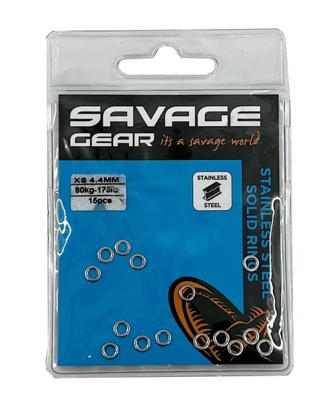 Savage Gear Solid Rings SS 15 Pcs - 1