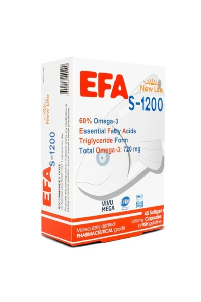 NEW LIFE Efa S-1200 Mg 45 Kapsül 7640128140290
