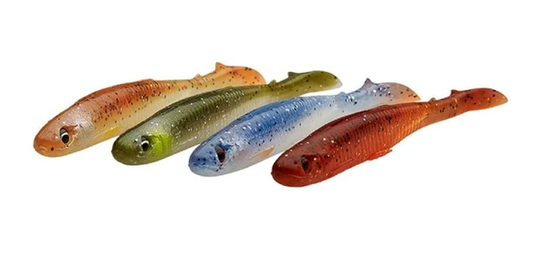 Savage Gear Slender Scoop Shad 9 cm 4 gr Clear Water Mix Sahte Balık - Resim 3