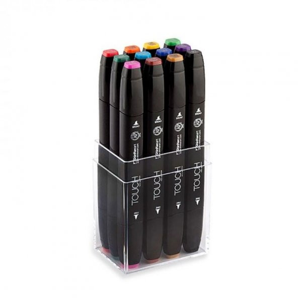 Touch Twin Marker 12 Renk Set ANA RENKLER