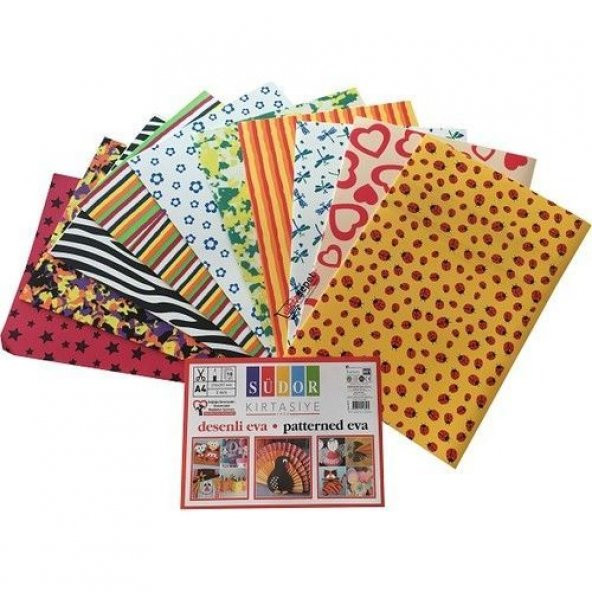 Südor Desenli Eva 20x30 cm. 10lu Karışık