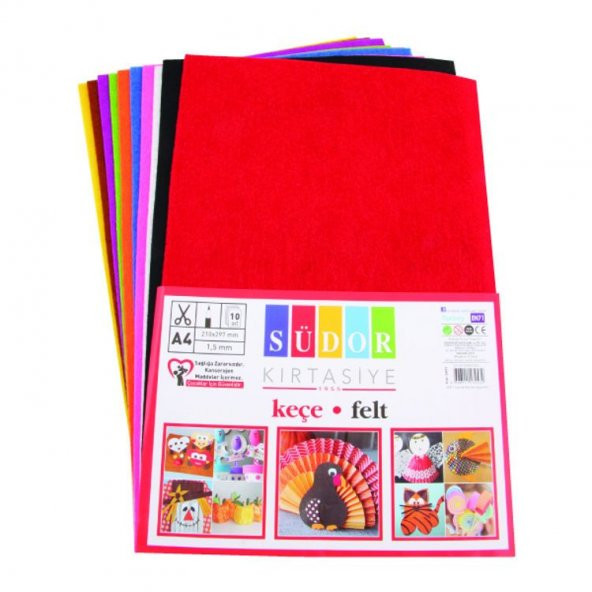 Südor Keçe 20x30 cm 10 Renk 180 gr