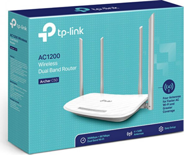 TP-Link Archer C50 4 Port 1200 Mbps Router - 3