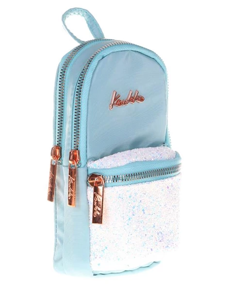 Kaukko Bright Junior Bag Kalem Çantası Taşlı Ocean K2470 - 2