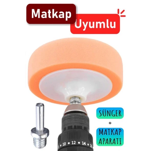 Rodex Pasta Cila Matkap Ucu Jant Oto Parlatma Polisaj Süngeri Konik Aparatı Temizlik Seti (6 PARÇA) - 7