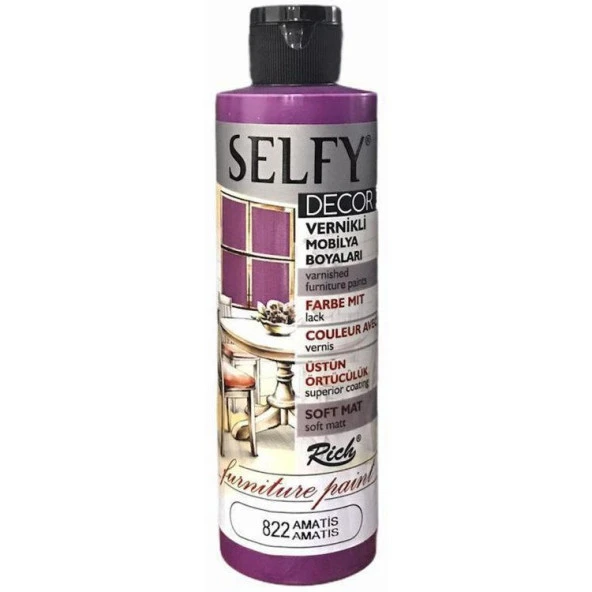 Rich Selfy Decor Vernikli Boya 240 cc 822 AMATİS ürün görseli