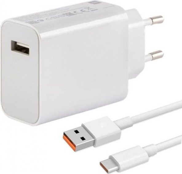 Sesatech Gurtech Xiaomi Uyumlu Type C 33W Hızlı Şarj Cihazı Şarj Aleti Kablo + Adaptör Hızlı Turbo Şarj Aleti 5A - 3