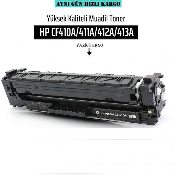 Hp Cf411A Mavi Muadil Toner /Wb/411A/M452Dn/M452Nw/M377Dw/M477Dw - 1