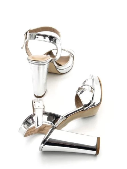 Goldstep 501 Kadın Çapraz 12cm Platform Topuk Açık Ayakkabı - 6