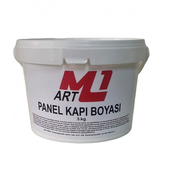 M1 ART Beyaz Su Bazlı Panel Kapı Boyası 3KG