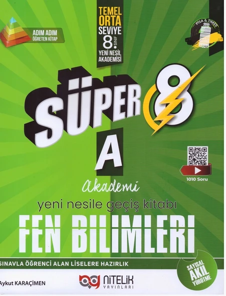 NİTELİK 8.SINIF YENİ NESİL SÜPER FEN BİLİMLERİ SORU BANKASI-A ürün görseli