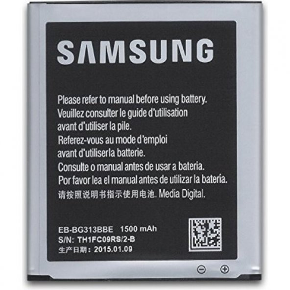 Samsung Galaxy G313 Ace 4 Için Samsung EB-BG313BBE 1500 Mah Batarya