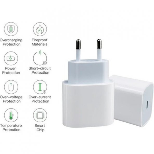 Sesatech Mokin Apple Watch Series 8 / Apple Watch Series 7 / Apple Watch Se2 / Apple Watch Ultra Uyumlu 20W Usb-C To Lightning Pd Hızlı Şarj Cihazı / Şarj Aleti Adaptör - 3