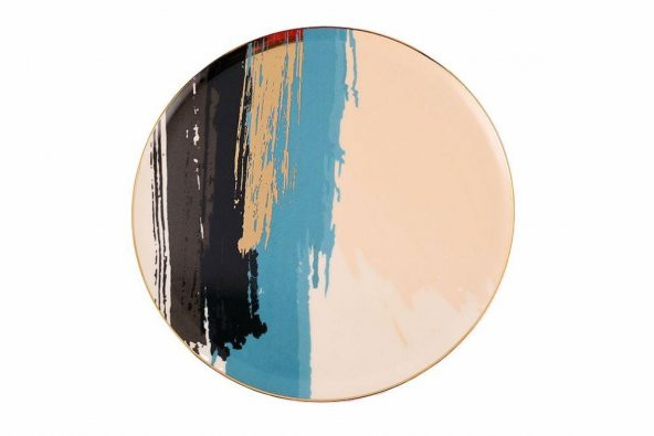 Porland Dash Desen3 Düz Tabak 27 cm 04ALM007797 - 4