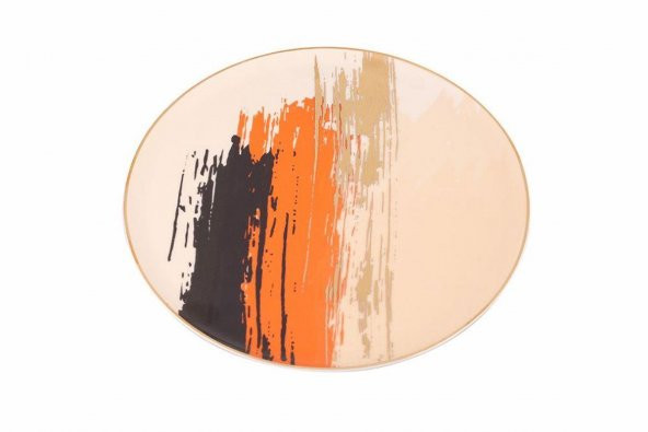 Porland Dash Desen4 Düz Tabak 27 cm  04ALM007799 - 3