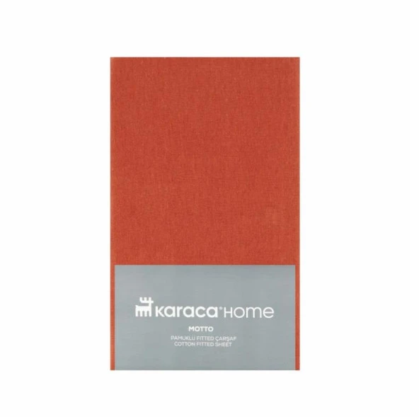 Karaca Home Fitted/Lastikli Çarşaf Tek Kişilik 100*200*30 (PP) Motto Penye Orange - 2