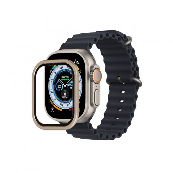 Apple Watch Ultra 49mm Alüminyum Kasa Cam Ekran Koruyucu - 3