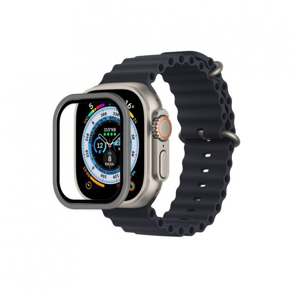 Apple Watch Ultra 49mm Alüminyum Kasa Cam Ekran Koruyucu - 5