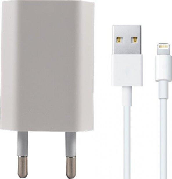 Sesatech Powerstar Apple iPhone Uyumlu 5 6 7 8 Şarj Aleti Adaptör Lightning Kablo 1A Scı-02