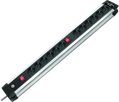 Brennenstuhl Premium-Alu-Line 12 lu Priz Grubu Anahtarlı 3 Metre - 2