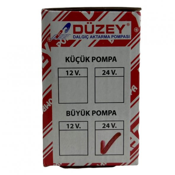 Düzey Alüminyum Gövde Büyük Dalgıç Transfer Pompası 24 Volt - 7